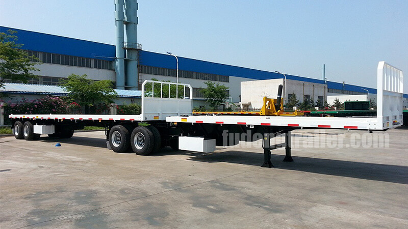 Super Link Flatbed 20FT 40FT Interlink Flat Bed Trailers - Fudeng Trailer